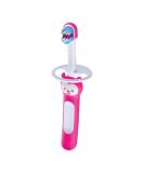 Mam Baby's Brush Toothbrush for Newborns - Safe Short Handle & Small Head Ideal for Milk Teeth (6+ Months) - Pink 1 Piece - Buy Online on GoSupps.com