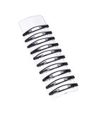 10pcs 6cm Black Snap Hair Clips - Oval Metal Barrettes for Girls - Buy Online on GoSupps.com