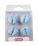 Culpitt Blue Sugar Baby Feet Edible Toppers x 12 - Buy Online on GoSupps.com