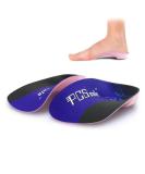 PCSsole 3/4 High Arch Support Insoles for Plantar Fasciitis and Heel Pain - Blue XL UK-M Size - Buy Online on GoSupps.com