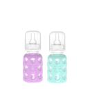 Lifefactory Lavender and Mint 4oz Bottles 2pk - Natural Glass Containers - Buy Online on GoSupps.com