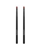 Luxspire Lip Brush Set 2 Professional Makeup Brushes for Eyeshadow Liner & Lip Gloss Art Fiber Black Perfect for Contour & Beauty - Buy Online on GoSupps.com