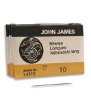 John James Size 10 Sharp Beading Needles - 25 Pack | Quality Craft Needles - Buy Online on GoSupps.com