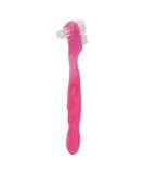 Portable False Teeth Brush for Elderly - Efficient Denture Cleaning & Plaque Removal - Ideal Gift for Home & Travel (Pink - Buy Online on GoSupps.com