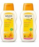 Weleda Baby Calendula Comforting Body Lotion - Plant Rich Moisturizer with Calendula Chamomile & Oils (Pack of 2) - 6.8 Fl Oz - International Shipping Available - Buy Online on GoSupps.com