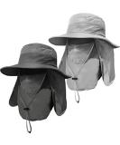 ZEXIAN Men's Wide Brim Fishing Hat Set - UPF 50+ Sun Protection with Removable Face and Neck Flap - Buy Online on GoSupps.com