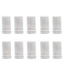 10pcs 15ml White Deodorant & Lip Balm Containers | Empty Oval Plastic Tubes - International Shipping Available - Buy Online on GoSupps.com