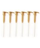 Premium Gold Syrup Pumps Set | Fits 750ml Bottles | Ideal for Coffee Syrups, Snow Cones, Flavorings & More | No Clogging, Spilling, Dripping | Fixed Angle Pump - Buy Online on GoSupps.com