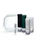 Easytrase Cosmetics Silicone Bottle Set 4-Pack | TSA Approved Travel Bottles with Labels & Bag | Refillable BPA-Free Spout for Care Products - Buy Online on GoSupps.com
