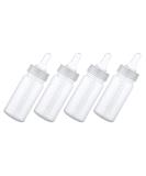 Kisangel 100ml Clear Breastfeeding Bottles 4pcs with Scale Breastmilk Storage & Nursing Bottle for Toddlers - Buy Online on GoSupps.com