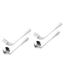 Lurrose Left-Hand Adaptive Spoon - Curved Baby Training Cutlery for Easy Grip & Feeding - Buy Online on GoSupps.com