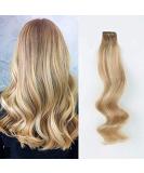 ABH AMAZINGBEAUTY Rooted Highlights Remy Tape in Hair Extensions 16 20pcs 50g Ash Brown Dirty Blonde Platinum Blonde R8-12/60 - Buy Online on GoSupps.com