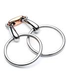 BOLDANI Loose Ring Snaffle O Ring English Happy Mouth Bit for Horses silver (5") - Buy Online on GoSupps.com