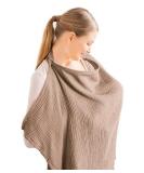 Buy Aohcae Breastfeeding Cloth - On-the-Go Nursing Cover & Silent Scarf in Brown & Coffee - Buy Online on GoSupps.com