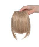 SEGO clip in pony hair part extensions fringe clip in bangs one piece in front hair hair extension brightly brown bleached blonde blonde - Buy Online on GoSupps.com