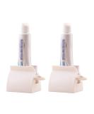 RAYNAG 2 Pack Bathroom Rolling Tube Toothpaste Squeezer Dispenser - White - Buy Online on GoSupps.com