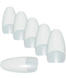 100 Oval Artificial Nail Tips with Adhesive Surface - Natural Finish in Tip Box | Premium Quality for Easy Application - Buy Online on GoSupps.com