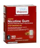 Buy Walgreens Nicotine Replacement Gum 4mg Cinnamon - 160 ea - Stop Smoking Aid - Buy Online on GoSupps.com