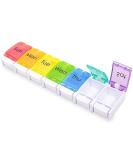 Large Weekly Pill Organizer - BPA Free XL 7 Day Pill Box for Vitamins Fish Oils & Supplements - Buy Online on GoSupps.com