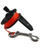 Scuba Choice Scuba Diving Compact Finger Spool with Plastic Handle, 65', Orange Line - Buy Online on GoSupps.com
