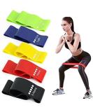 Buy Fitness Straps 5er Set - Loop Bands & Resistance Tapes for Muscle Building Yoga & CrossFit | Natural Latex Gymnastics Bands - Buy Online on GoSupps.com