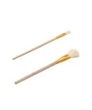 Goat Hair Gilding Brush - Leaf Sweeper Paint Brush for Edible Gold Leaf, Flakes, Sheets - Set of 2 Brushes - Buy Online on GoSupps.com