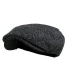 Wonderful Fashion Men's Classic Herringbone Tweed Wool Blend Newsboy Ivy Hat (Large/X-Large, Charcoal) Dark Grey Large-X-Large - Buy Online on GoSupps.com