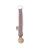 SAGA Copenhagen Pacifier Chain Pala - 100% Organic & Sustainable GOTS-Certified Mauve 2x17cm - International Shipping Available - Buy Online on GoSupps.com