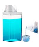 1100ml Laundry Detergent Dispenser | Transparent Reusable Container with Measuring Cup | Ideal for Washing Powder, Softener, Scent Booster | Laundry Storage Solution - Buy Online on GoSupps.com