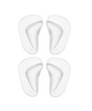 Orthotic Arch Support 2 Pairs Insoles - Shock Absorbent & Soft for Shoes - Transparent - Buy Online on GoSupps.com