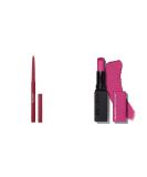 REVLON Lip Liner 670 Wine & Lipstick Suede Ink Tunnel Vision Bundle - Waterproof, Smudgeproof Matte Color with Vitamin E - 1 Count - Buy Online on GoSupps.com
