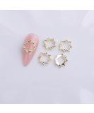 10pcs Nail Art Ribbon Bow Studs Silver Golden Metal 3D Butterfly Charms Nail Decoration Manicure DIY Design Accessories (8036) - Buy Online on GoSupps.com