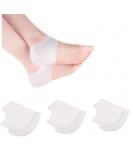 Silicone Gel Heel Cushion 3 Pairs for Plantar Fasciitis & Heel Pain Relief | Healing Pads for Cracked Heels - Unisex - Buy Online on GoSupps.com
