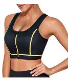CtriLady Womens High Impact Neoprene Wetsuit Crop Tank Top - Black Yellow Medium - Buy Online on GoSupps.com