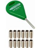 Surf Repair Co. Fin Key for FCS and Futures Fin Systems - Green 12 Screw Set - Buy Online on GoSupps.com