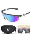 Cycling Glasses TR90 Unbreakable Frame Polarized Anti-UV400 Sports Sunglasses - Medium Size - Buy Online on GoSupps.com
