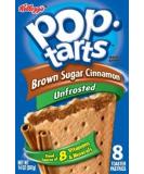 Kellogg's Pop-Tarts Unfrosted Brown Sugar Cinnamon 8ct 14oz Box (Pack of 6) - Delicious Breakfast Snack Multipack - Buy Online on GoSupps.com