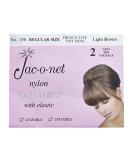 Jac-O-Net French Type Tiny Mesh Hair Net-Regular Size Light Brown 2 Net Per Pack - Pack of 12 - Buy Online on GoSupps.com