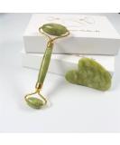 Face Massage Roller | Jade Roller & Gua Sha | Facial Beauty Tool for Anti-Aging & Relaxation - Buy Online on GoSupps.com