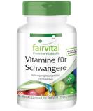 Fairvital Vitamins for Pregnant Women | 800 g Folic Acid - 180 Tablets for Healthy Pregnancy & Conception Support - Buy Online on GoSupps.com
