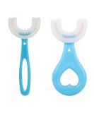 Dirk41 Kids U Shaped Toothbrush 2/4PCS - Blue 360 Oral Care for Children - Buy Online on GoSupps.com