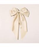 Duories Large Hair Clip | 40cm Elegant Fabric Loop Clip | Women's Hair Accessories for Thick & Thin Hair - Beige - Buy Online on GoSupps.com