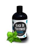 Natural Coconut Avocado Sesame Oil Mouthwash with Charcoal & Xylitol - 16 oz Peppermint Oil Pulling Remedy - Buy Online on GoSupps.com