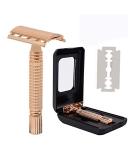 Long Handle Double Edge Safety Razor + 10 Blades - Perfect for Smooth Shaving | Buy Internationally - Buy Online on GoSupps.com
