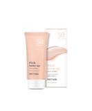 Waterproof Pink Tone Up Sunscreen Natural Tint Long-Lasting Protection with Shea Butter & Chamomile | Zinc Oxide & Titanium Dioxide for Radiant Skin - Buy Online on GoSupps.com