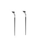 TEONEI Fan Mascara Brushes Eyelash Eyebrow Brush Makeup Brush Eye Lashes Makeup Tools Eyelash Brush Eyebrow Brush Eye Shadow Brush,2Pcs(Bent) - Buy Online on GoSupps.com