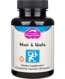 Dragon Herbs Hair & Nails 500mg - 100 Vegetarian Capsules for Stronger Hair & Nails - Buy Online on GoSupps.com
