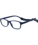 Unbreakable Kids Eyeglasses - Flexible Prescription Sports Glasses for Ages 4-7 - Navy 47mm - Buy Online on GoSupps.com