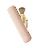 Silicone Travel Makeup Brush Holder - Portable & Dustproof Organizer for Makeup Brushes - Pink - Buy Online on GoSupps.com