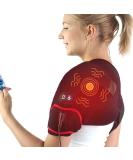 Sticro Shoulder Heating Pad Massager for Pain Relief - Vibration Massage Heated Wrap for Frozen Shoulder, Rotator Cuff Injury, Arthritis - Gift for Men and Women (S/M/L) - Buy Online on GoSupps.com